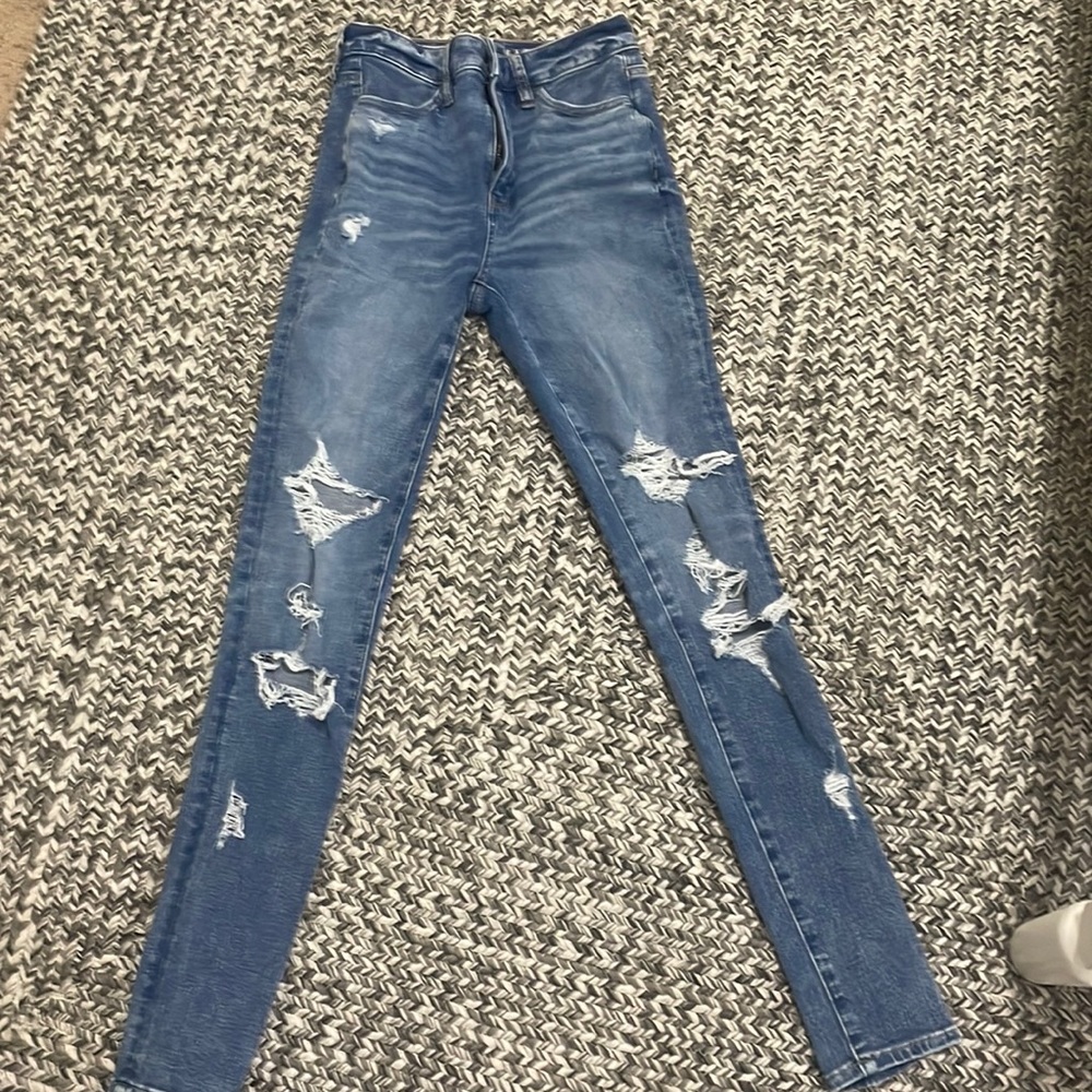 American eagle skinny jeans size 0